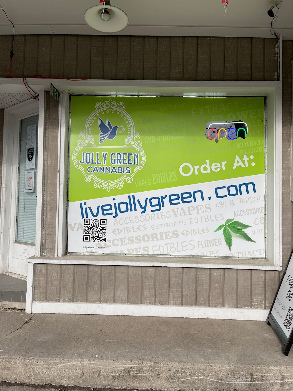 Jolly Green Cannabis | 6134 Main St, Whitchurch-Stouffville, ON L4A 1A5, Canada | Phone: (905) 591-9222