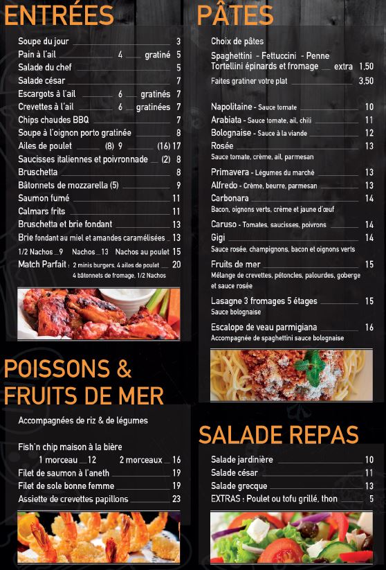 Resto Le St-Sulpice | 714 Rue Notre-Dame, Saint-Sulpice, QC J5W 3X2, Canada | Phone: (450) 589-4884