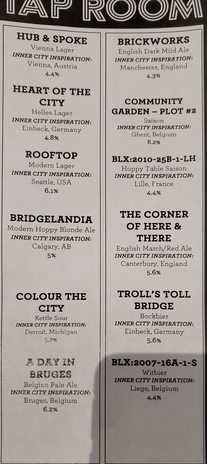 Inner City Brewing | 820 11 Ave SW, Calgary, AB T2R 0E5, Canada | Phone: (587) 880-8600