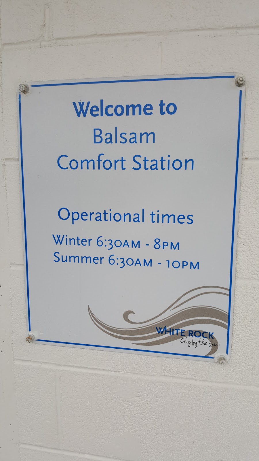 Balsam Comfort Station | Public Washroom | 15457 Marine Dr, White Rock, BC V4B 1C8, Canada | Phone: (604) 541-2100