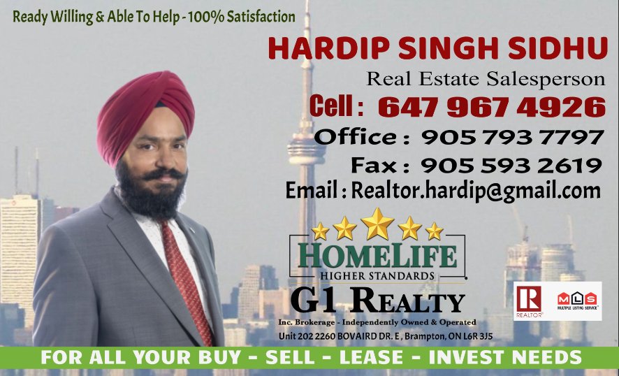 HARDIP SINGH SIDHU | 44 Frostbite Ln, Brampton, ON L6R 3L9, Canada | Phone: (647) 967-4926