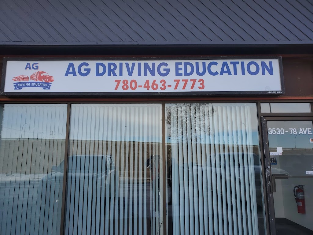 AG DRIVING EDUCATION | 3530 78 Ave NW, Edmonton, AB T6B 2X9, Canada | Phone: (780) 463-7773