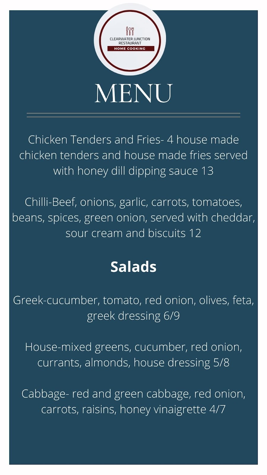 Clearwater Junction Restaurant | 33 boundary trail, Clearwater, MB R0K 0M0, Canada | Phone: (204) 873-2623