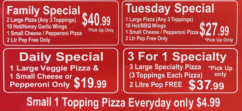 Classic Pizza | 27637 Fraser Hwy #103, Abbotsford, BC V4X 1M3, Canada | Phone: (604) 625-7499