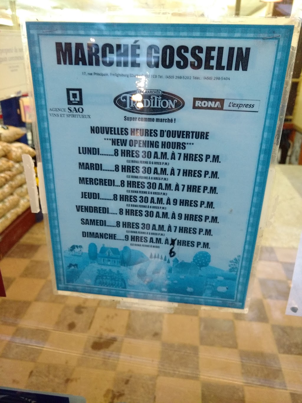 RONA Marché Gosselin Tradition | 17 Rue Principale, Frelighsburg, QC J0J 1C0, Canada | Phone: (450) 298-5202
