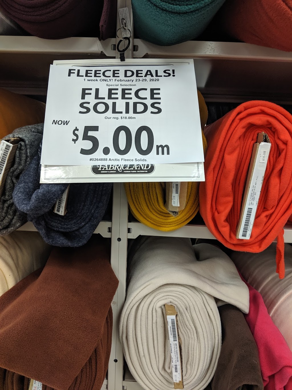 Fabricland - Home Decor Centre | 1154 Chemong Rd n2, Peterborough, ON K9H 7J6, Canada | Phone: (705) 748-4985