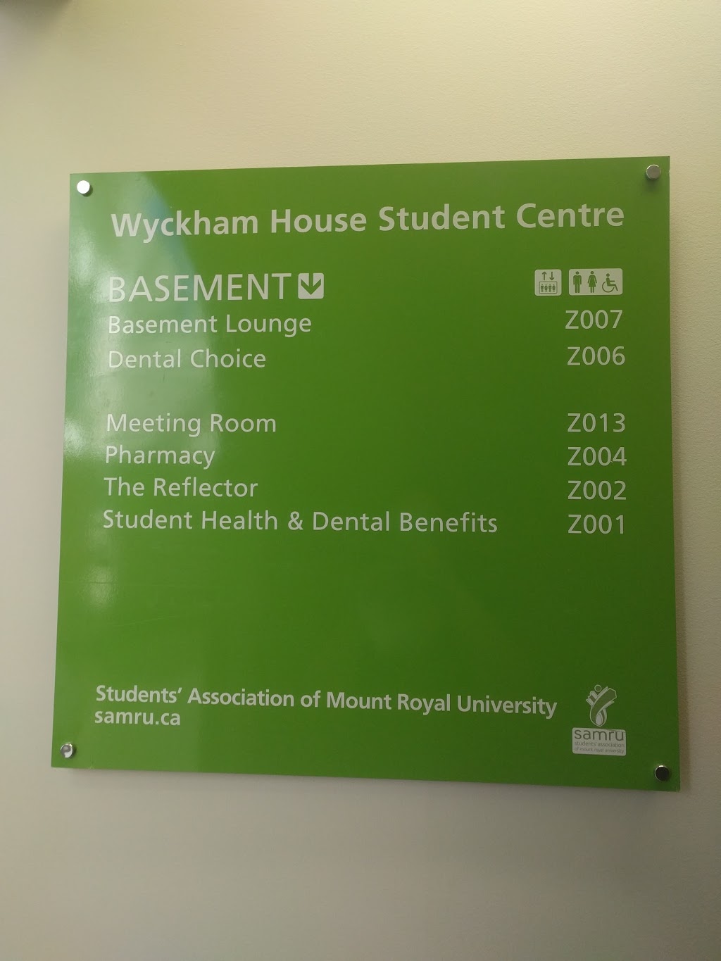 Mount Royal Dental Choice | RM Z006 lower level, Wyckham House Student Centre, 4825 Mt Royal Gate SW, Calgary, AB T3E 6K6, Canada | Phone: (403) 685-3210