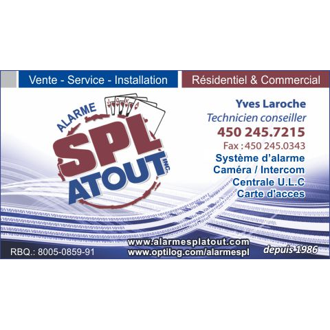 Alarme SPL Atout Inc | 483 Rue Saint-Jacques, Napierville, QC J0J 1L0, Canada | Phone: (450) 245-7215