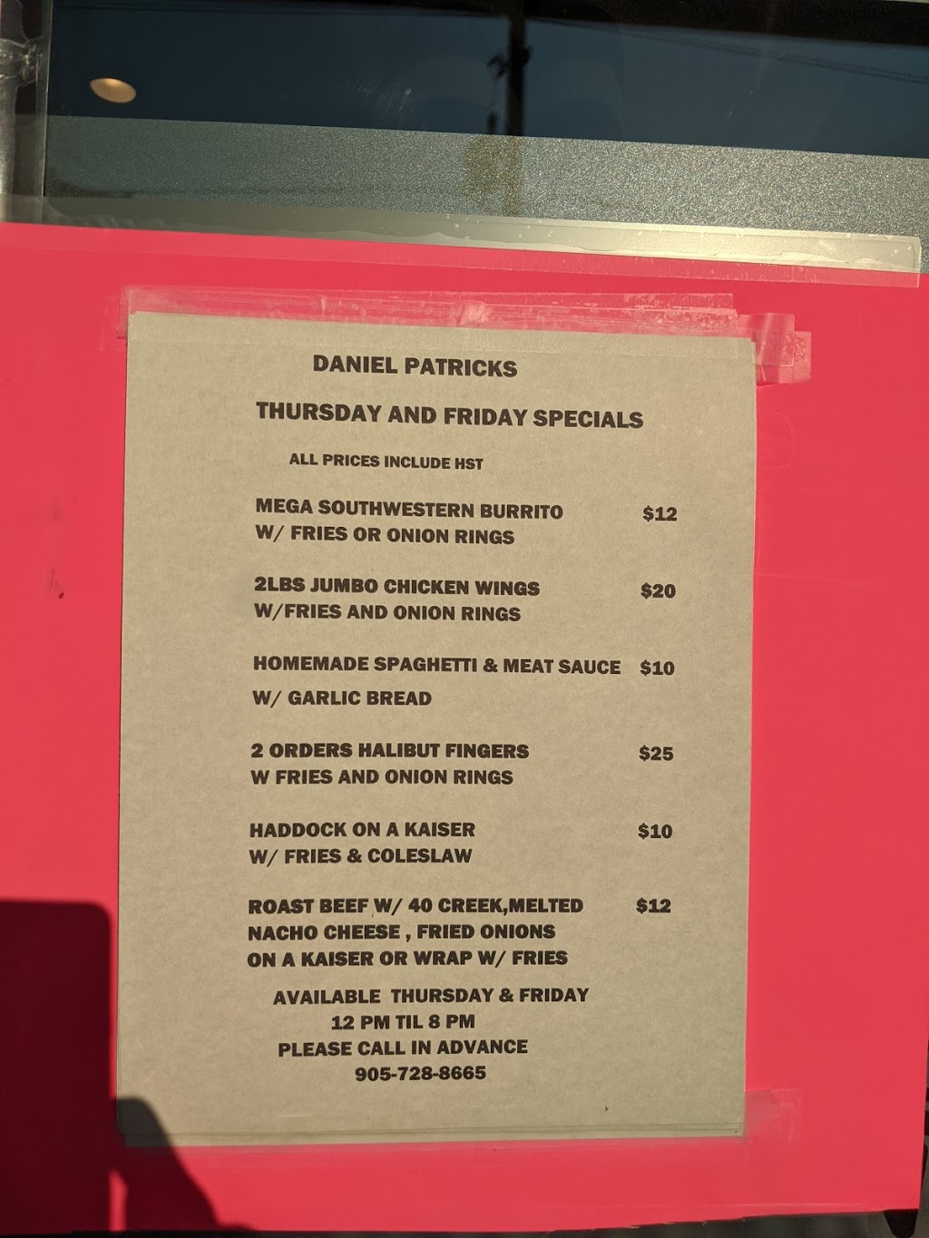 Daniel Patricks Bar & Grill | 221 Nonquon Rd, Oshawa, ON L1G 3S8, Canada | Phone: (905) 728-8665
