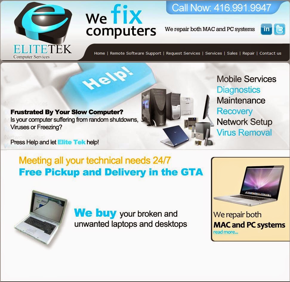 Elitetek Computer Services | 7880 Keele St #6, Concord, ON L4K 4G7, Canada | Phone: (416) 991-9947