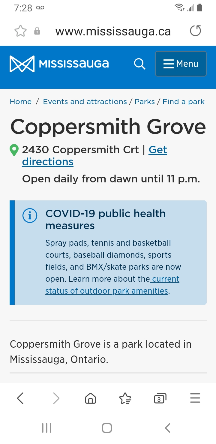 The real Coppersmith Park | 2390 Coppersmith Ct, Mississauga, ON L5L 3B5, Canada | Phone: (416) 258-7199