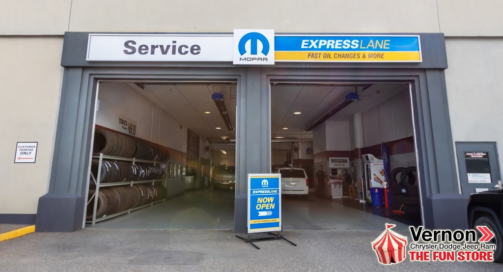Vernon Dodge Jeep - Service | 4607 27 St, Vernon, BC V1T 4Y8, Canada | Phone: (250) 503-3310