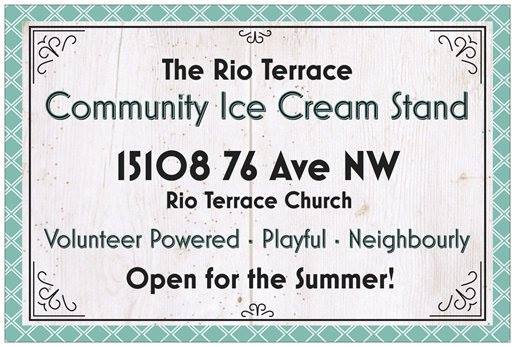 Rio Terrace Community Ice Cream Stand | 15108 76 Ave NW, Edmonton, AB T5R 3C6, Canada | Phone: (780) 487-0211