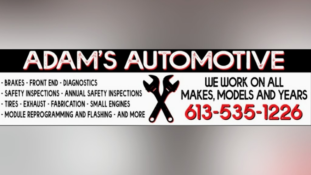 Adams Automotive | 12315 County Rd 18, Williamsburg, ON K0C 2H0, Canada | Phone: (613) 535-1226