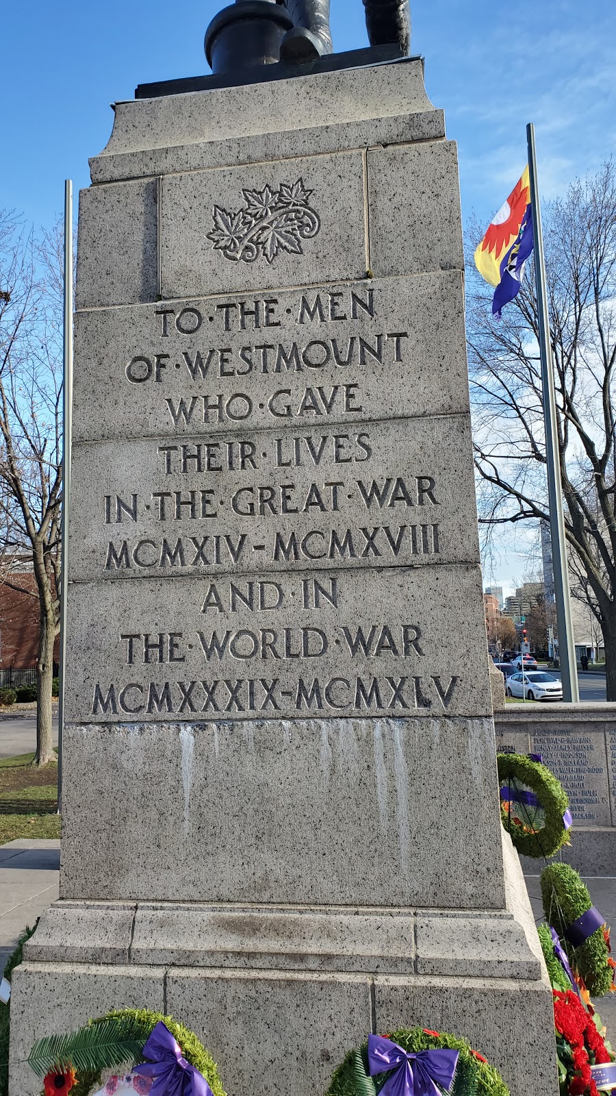 City of Westmount Cenotaph | 4337 Rue Sherbrooke O, Westmount, QC H3Z, Canada | Phone: (514) 989-5200