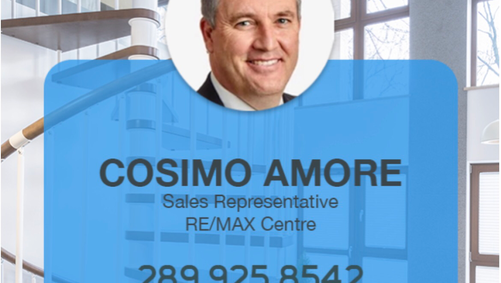 Cosimo Amore Realtor | 1070 Stone Church Rd E #42, Hamilton, ON L8W 3K8, Canada | Phone: (289) 925-8542