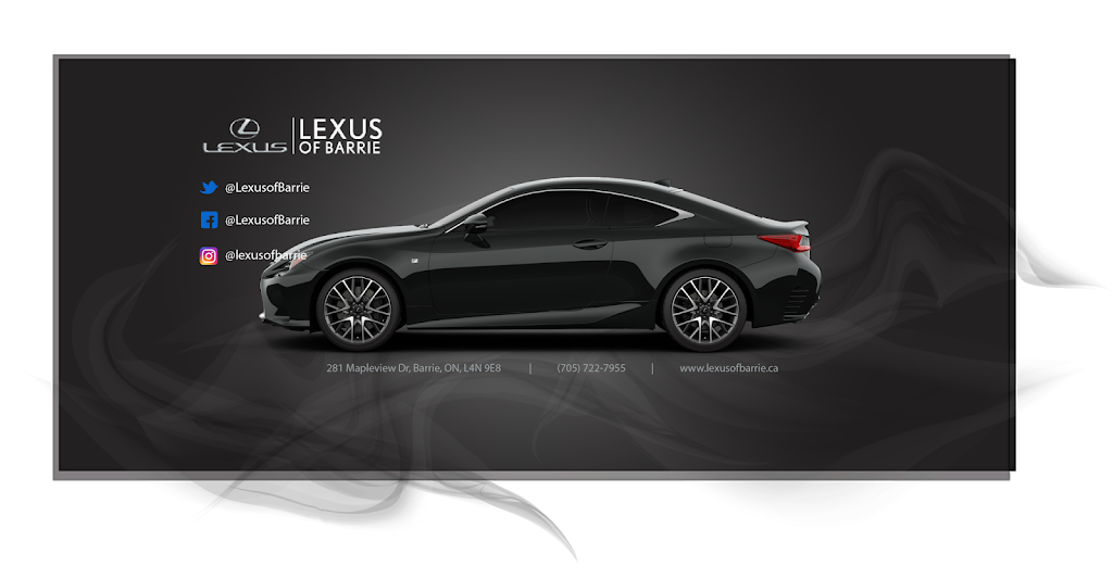 Lexus of Barrie | 281 Mapleview Dr W, Barrie, ON L4N 9E8, Canada | Phone: (705) 722-7955