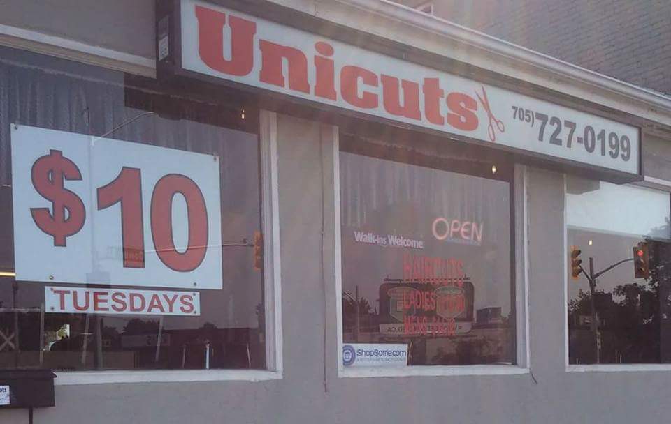 Unicuts | 28 Essa Rd, Barrie, ON L4N 3K5, Canada | Phone: (705) 727-0199