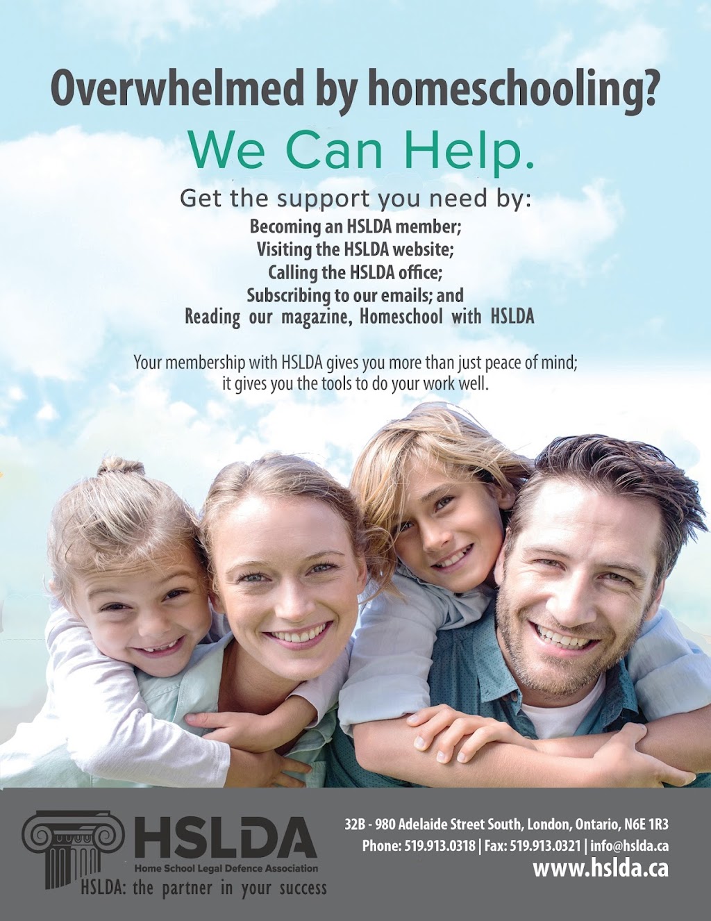Home School Legal Defence Association | Unit 25 Upper, 980 Adelaide St S, London, ON N6E 1R3, Canada | Phone: (519) 913-0318