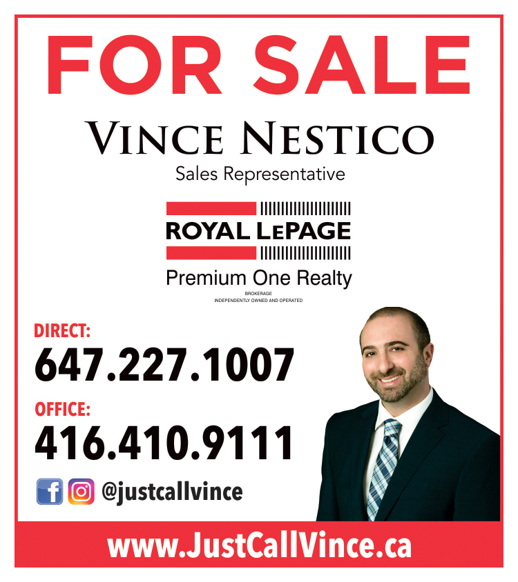 Vince Nestico - Real Estate Sales Representative | 3-595 Cityview Blvd, Woodbridge, ON L4H 3M7, Canada | Phone: (647) 227-1007