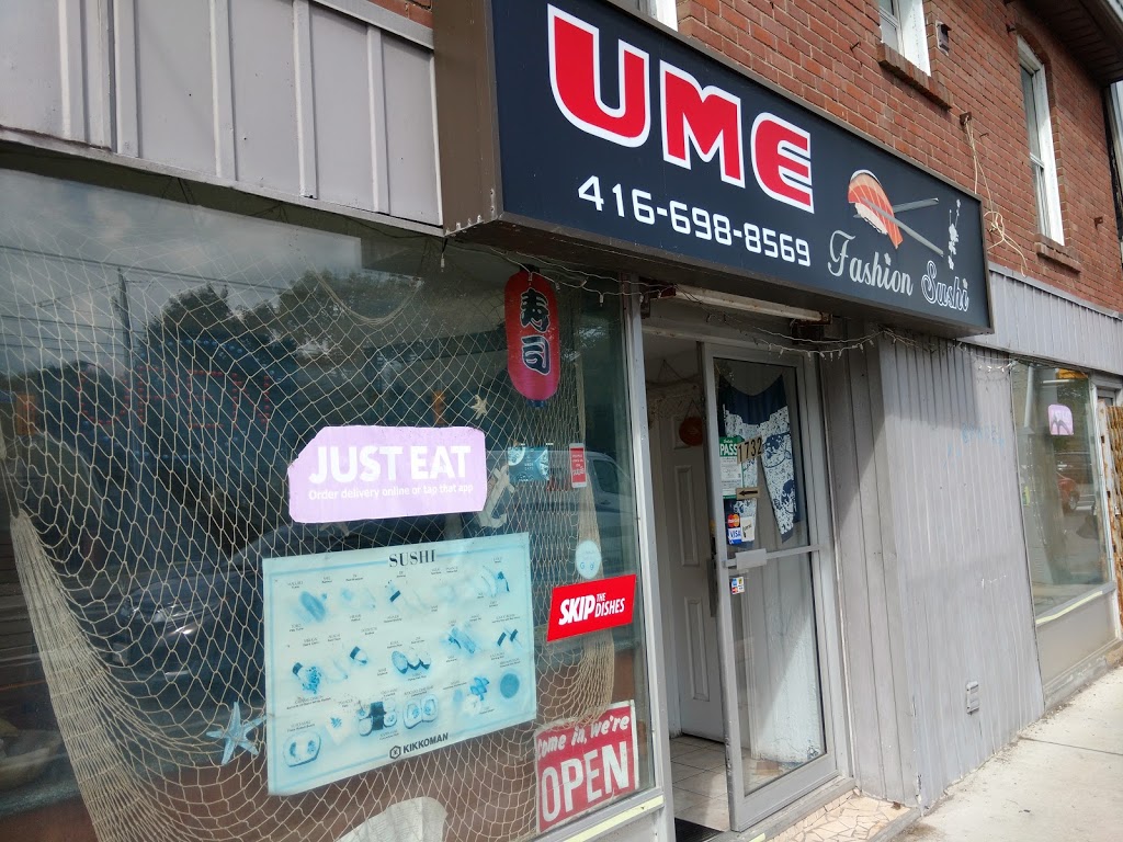 Ume Fashion Sushi | 1732 Kingston Rd, Scarborough, ON M1N 1S8, Canada | Phone: (416) 698-8569