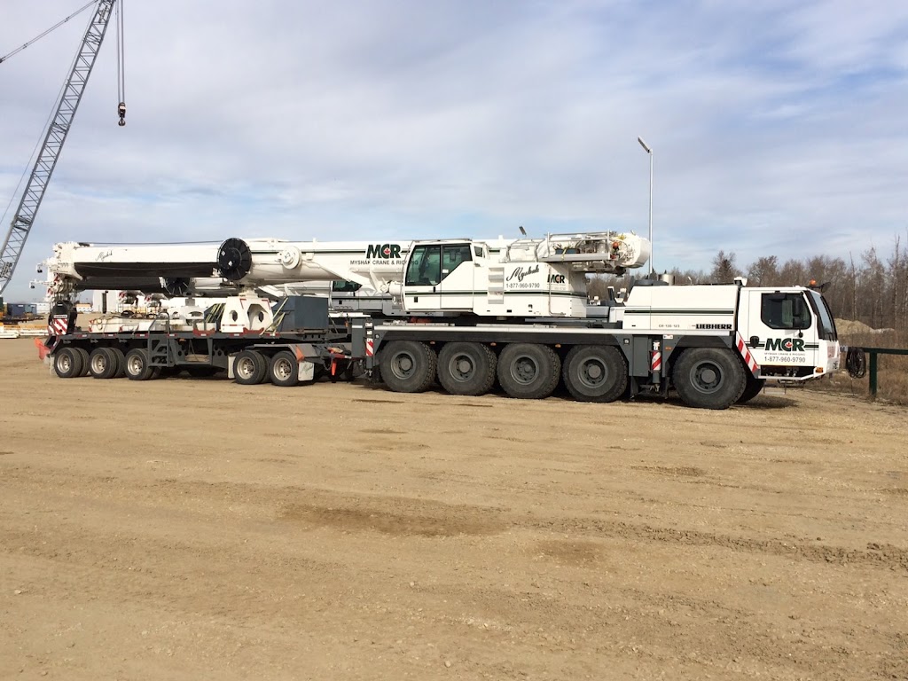 Myshak Crane & Rigging Ltd. | 29 – 27312, Township Rd 394, AB T4M 0R9, Canada | Phone: (403) 885-1080