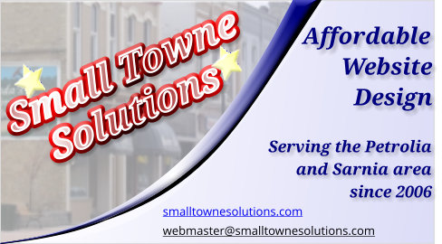 Small Towne Solutions Web Design | 4296 Garden Crescent, Petrolia, ON N0N 1R0, Canada | Phone: (519) 882-1809