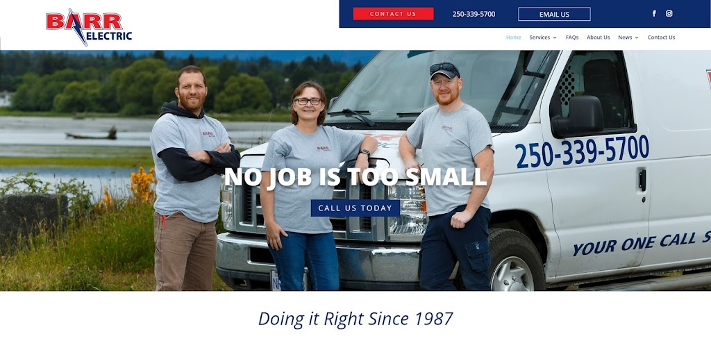 Barr Electric Company | 330 Leighton Ave, Courtenay, BC V9N 2Z4, Canada | Phone: (250) 339-5700