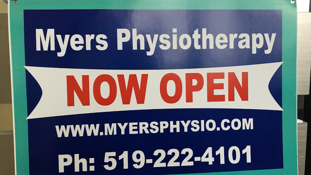 Myers Physiotherapy | health | 685 Myers Rd Unit 106, Cambridge, ON N1R 5S2, Canada | 5192224101 OR +1 519-222-4101