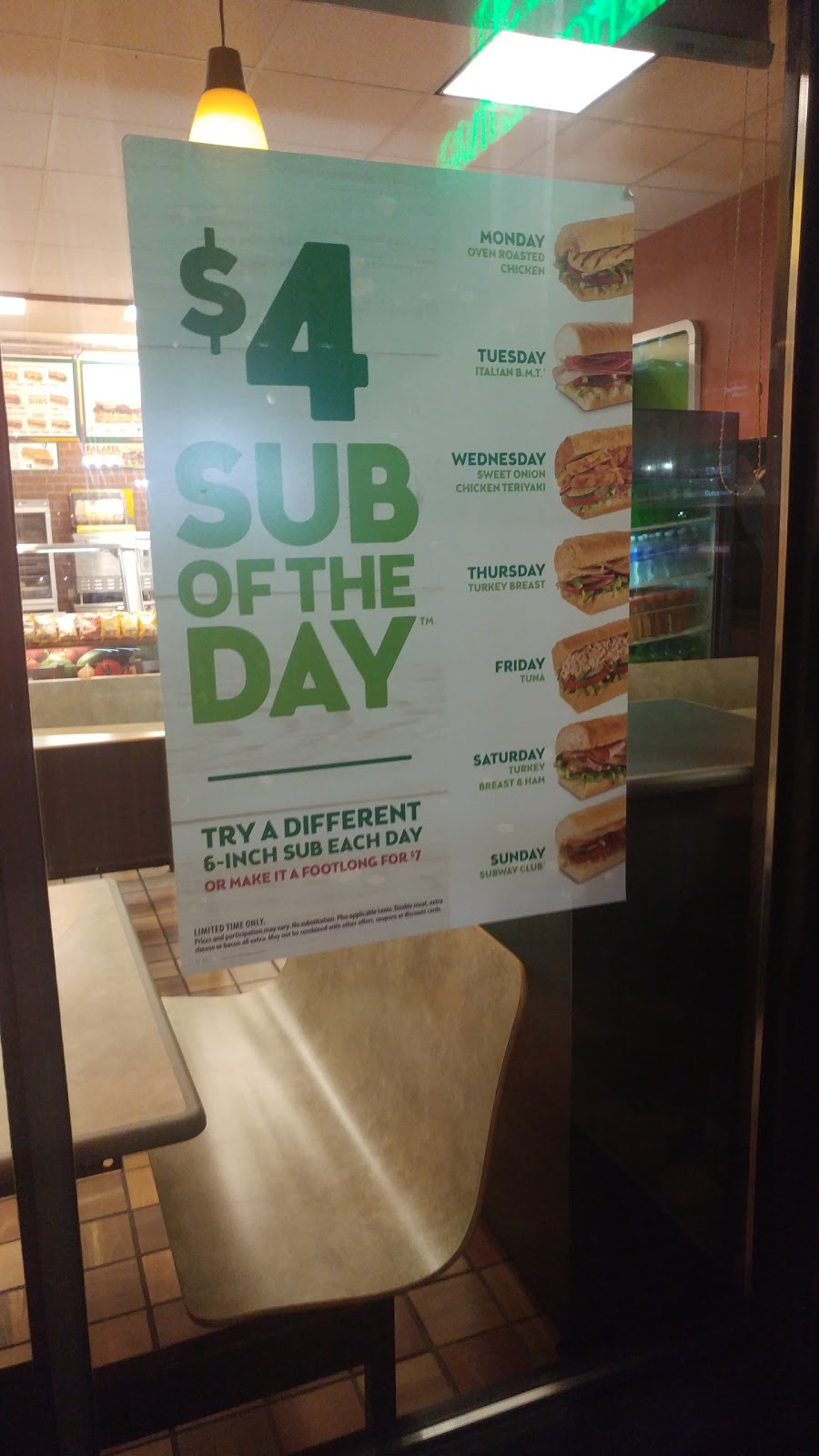 Subway | 3119 Dufferin St, Toronto, ON M6A 2S9, Canada | Phone: (416) 785-6581