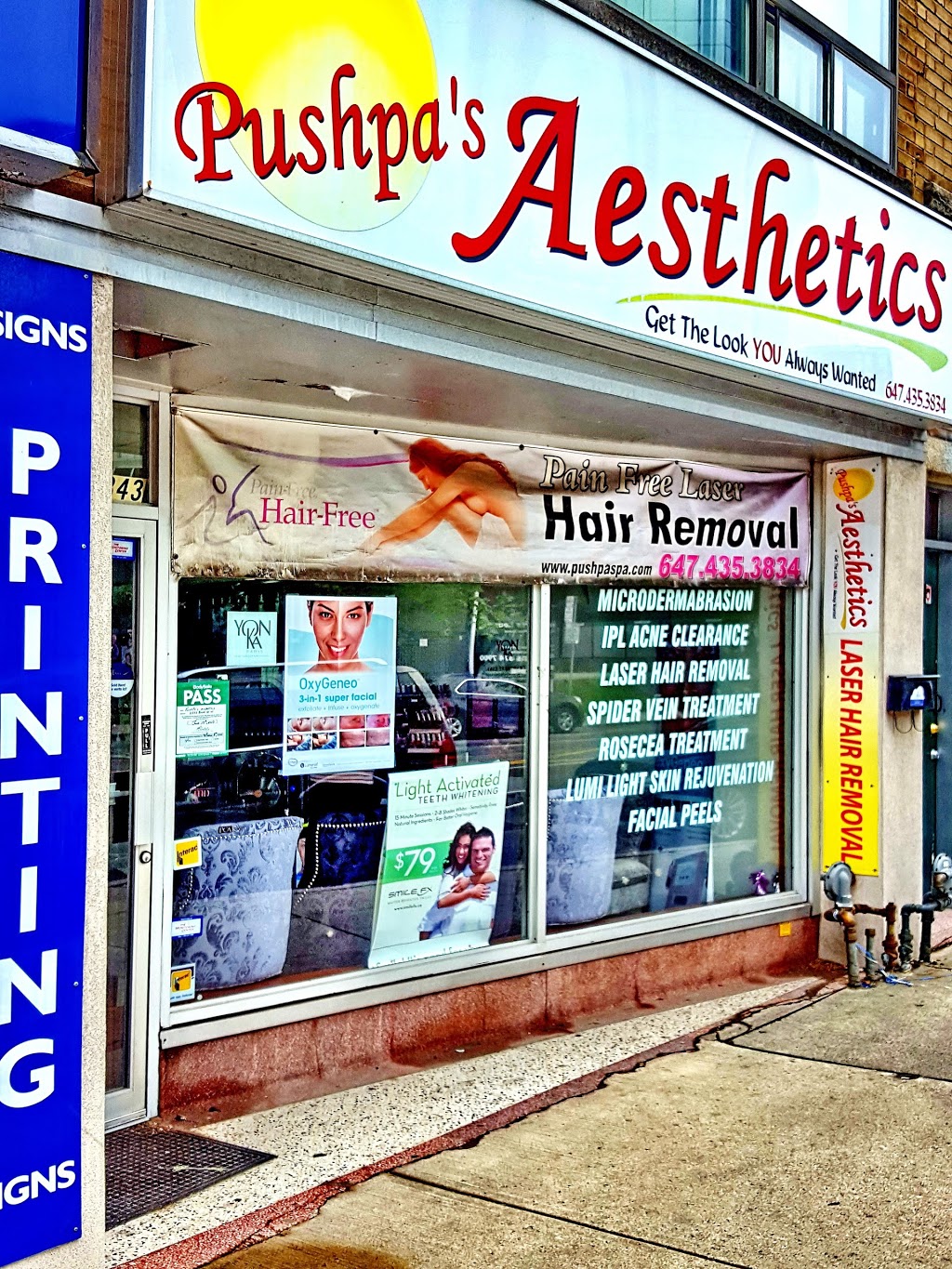 Pushpas aesthetics | 3343 Bloor St W, Etobicoke, ON M8X 1E9, Canada | Phone: (647) 435-3834