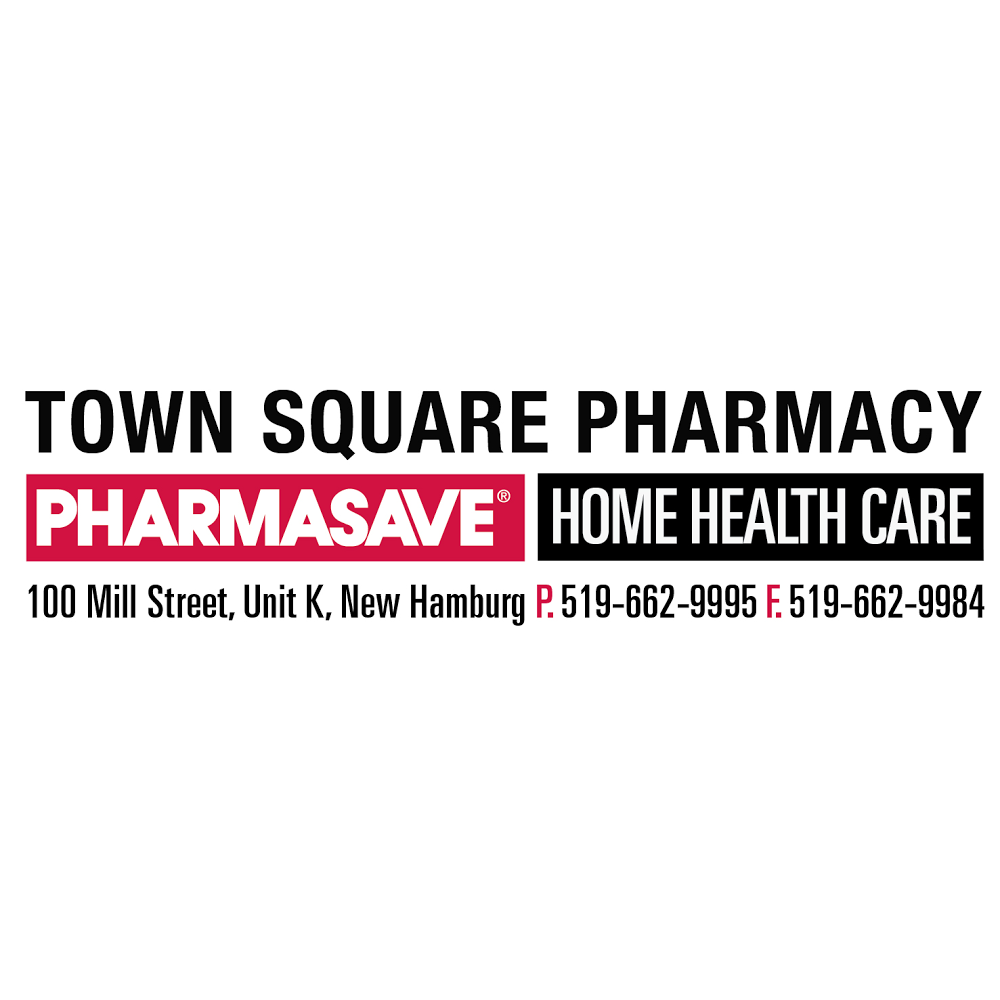Town Square Pharmacy - Pharmasave | 100 Mill St Unit K, New Hamburg, ON N3A 1R1, Canada | Phone: (519) 662-9995