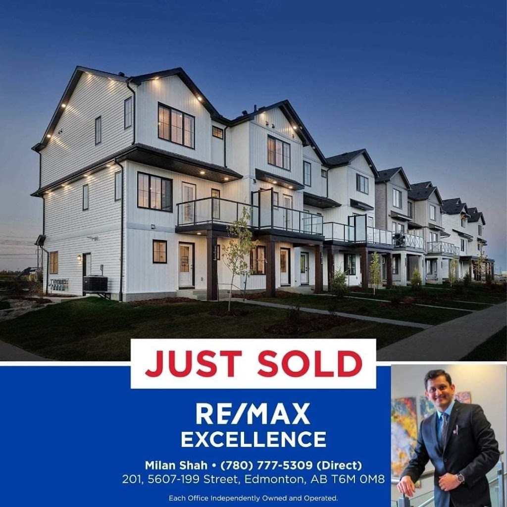 Milan Shah Realty Inc. - RE/MAX Excellence | 5607 199 St NW Unit 201, Edmonton, AB T6M 0M8, Canada | Phone: (780) 777-5309
