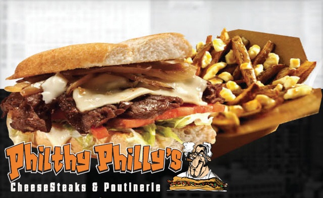 Philthy Phillys Cheesesteak and Poutinerie | 20 Market Dr, Milton, ON L9T 3H5, Canada | Phone: (905) 878-0101