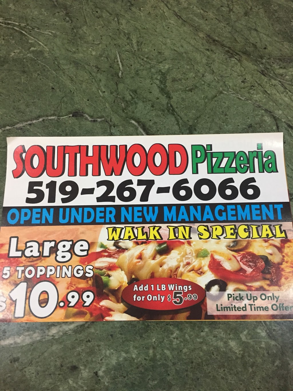 Southwood Pizzeria | 304 St Andrews St #5, Cambridge, ON N1S 1P3, Canada | Phone: (519) 267-6066