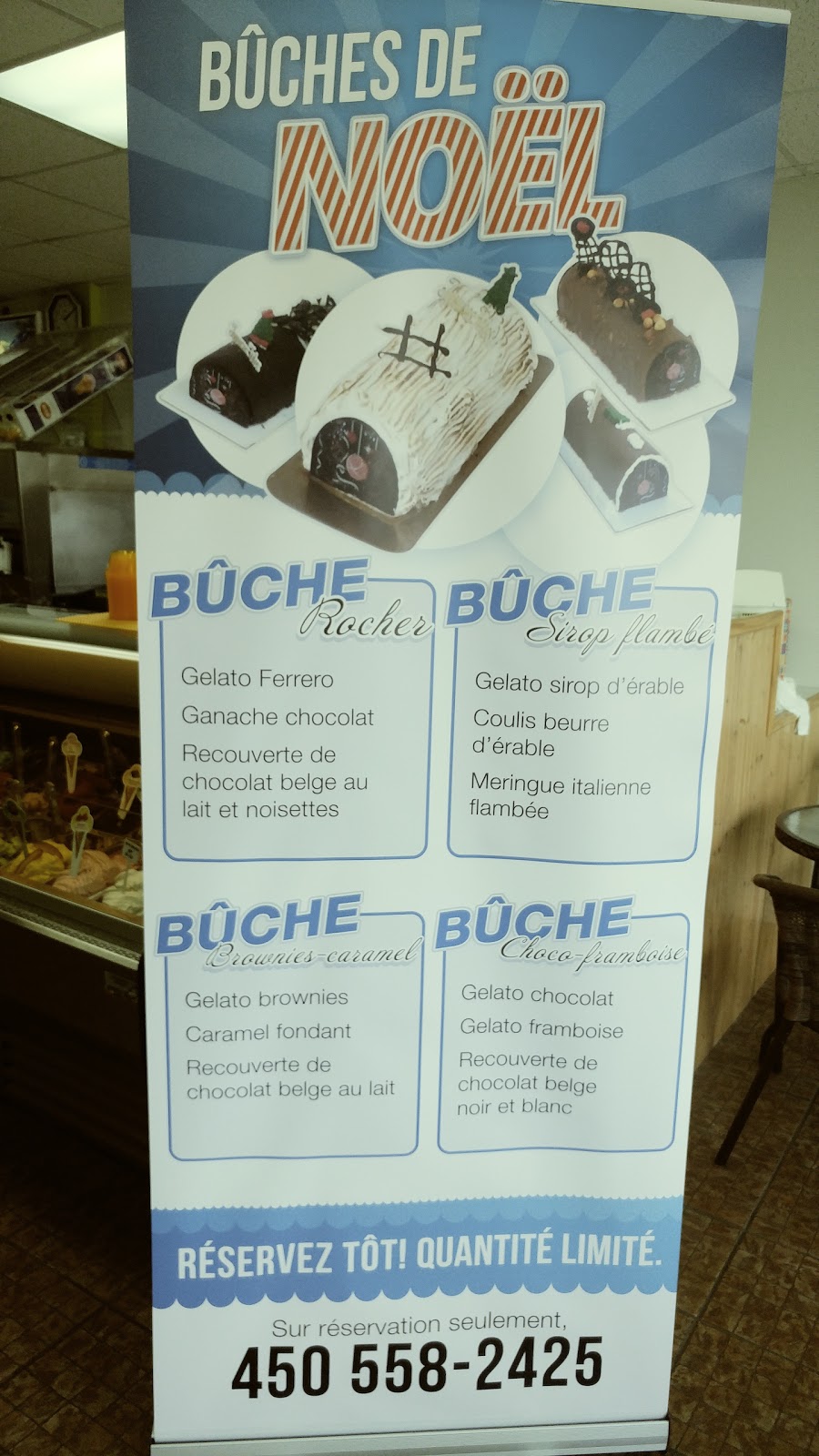Bar Laitier Gelato | 421 Rue de la Rivière, Cowansville, QC J2K 1N4, Canada | Phone: (450) 263-6438
