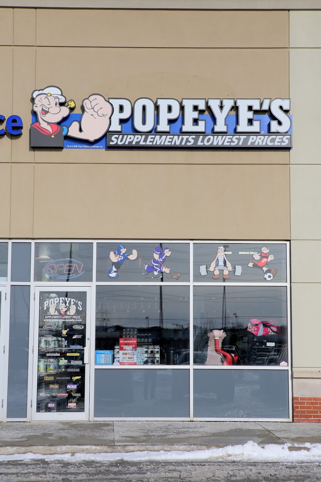 Popeyes Supplements Burlington North | 2485 Appleby Line Unit 3G, Burlington, ON L7R 0B6, Canada | Phone: (905) 336-3671