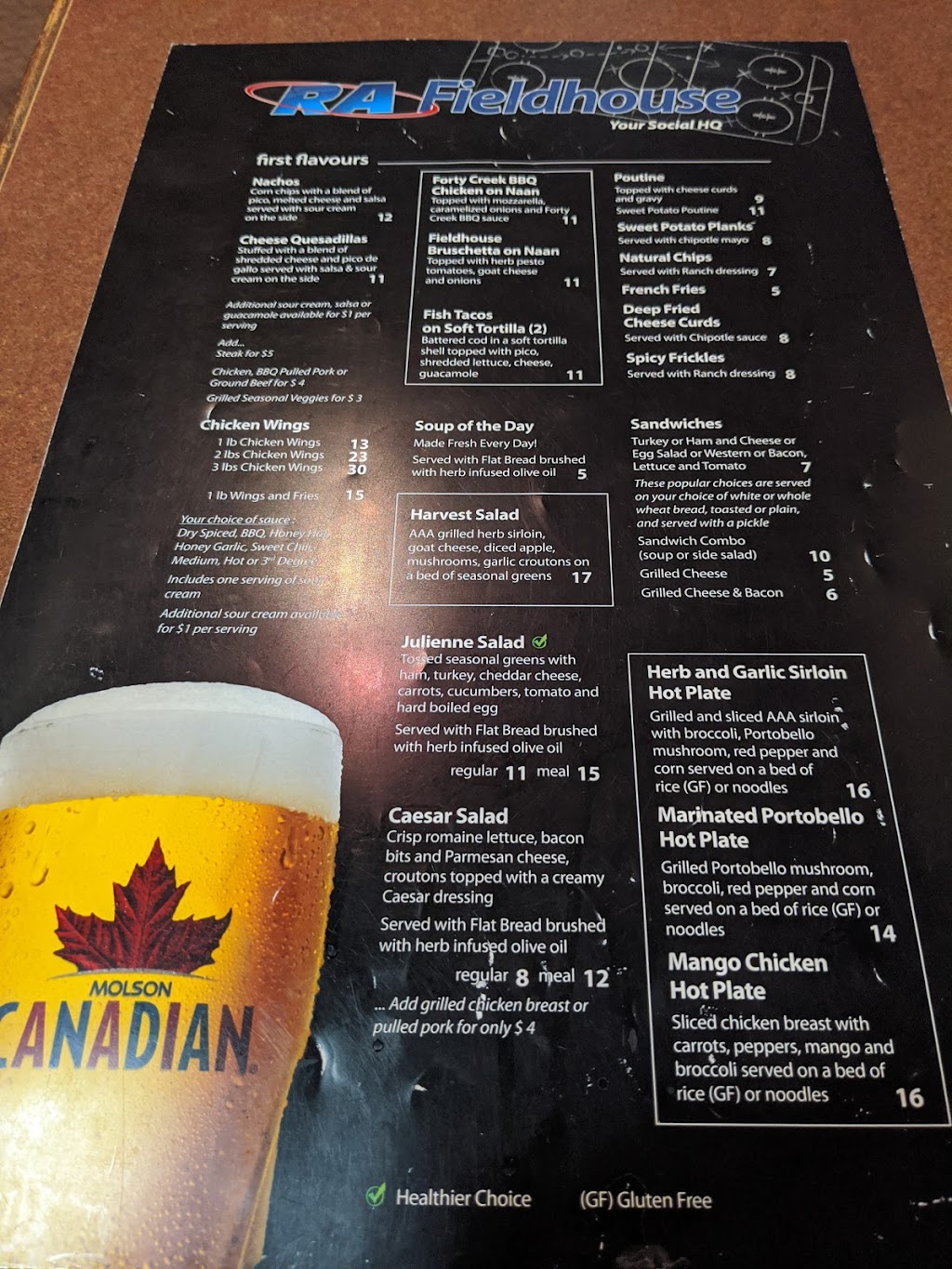 Fieldhouse Bar & Grill | 2451 Riverside Dr., Ottawa, ON K1H 7X7, Canada | Phone: (613) 736-6203
