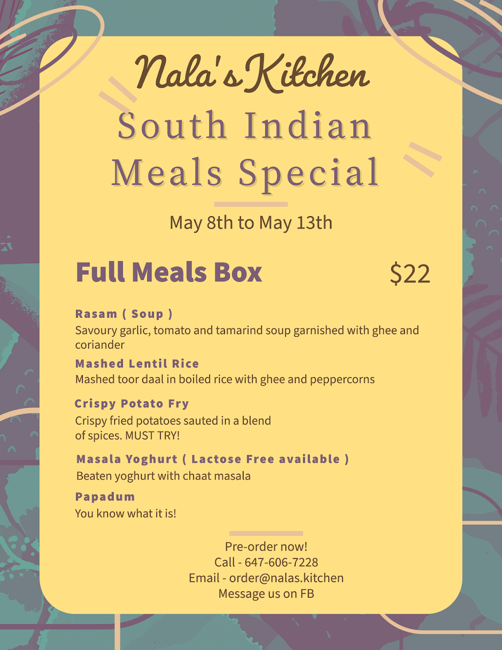 Nalas Kitchen | 28c Township Park Rd, Eganville, ON K0J 1T0, Canada | Phone: (647) 606-7228