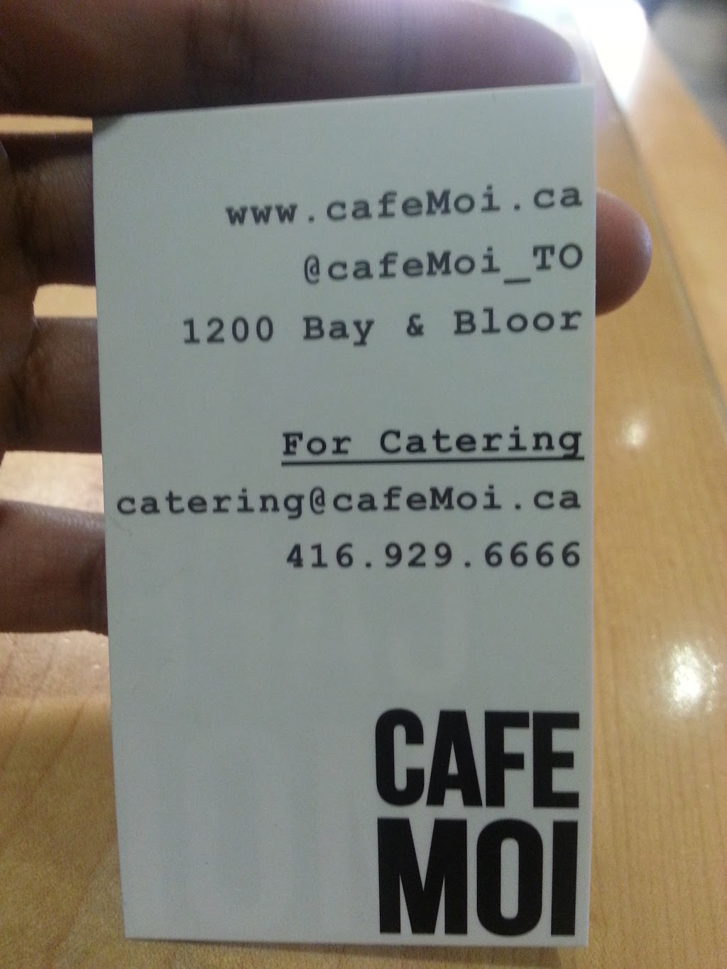 Cafe Moi | 1200 Bay St, Toronto, ON M5R 2A5, Canada | Phone: (416) 929-6666