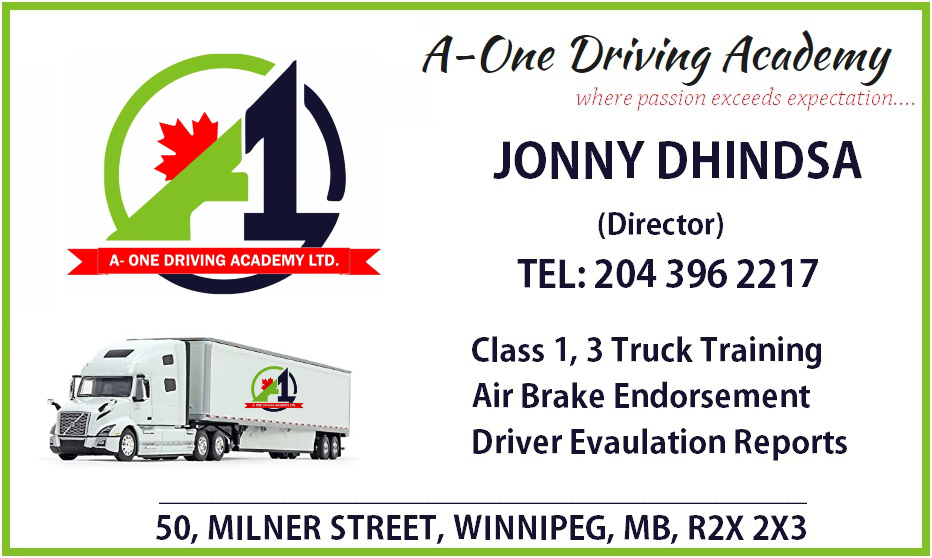 A-One Driving Academy Ltd | 50 Milner St, Winnipeg, MB R2X 2X3, Canada | Phone: (204) 396-2217