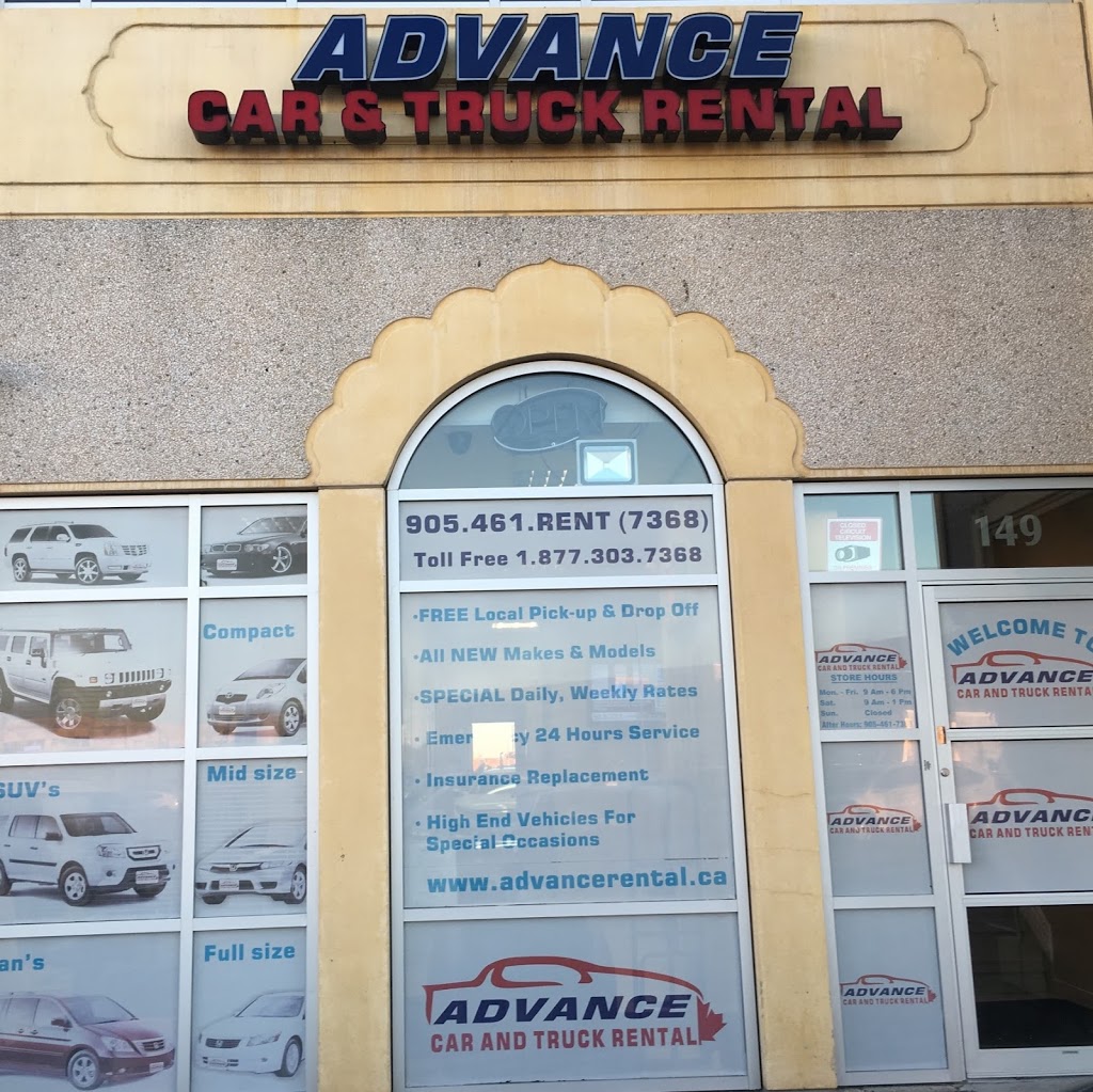 Advance Car And Truck Rental | 2960 Drew Rd #149, Mississauga, ON L4T 0A5, Canada | Phone: (905) 461-7368