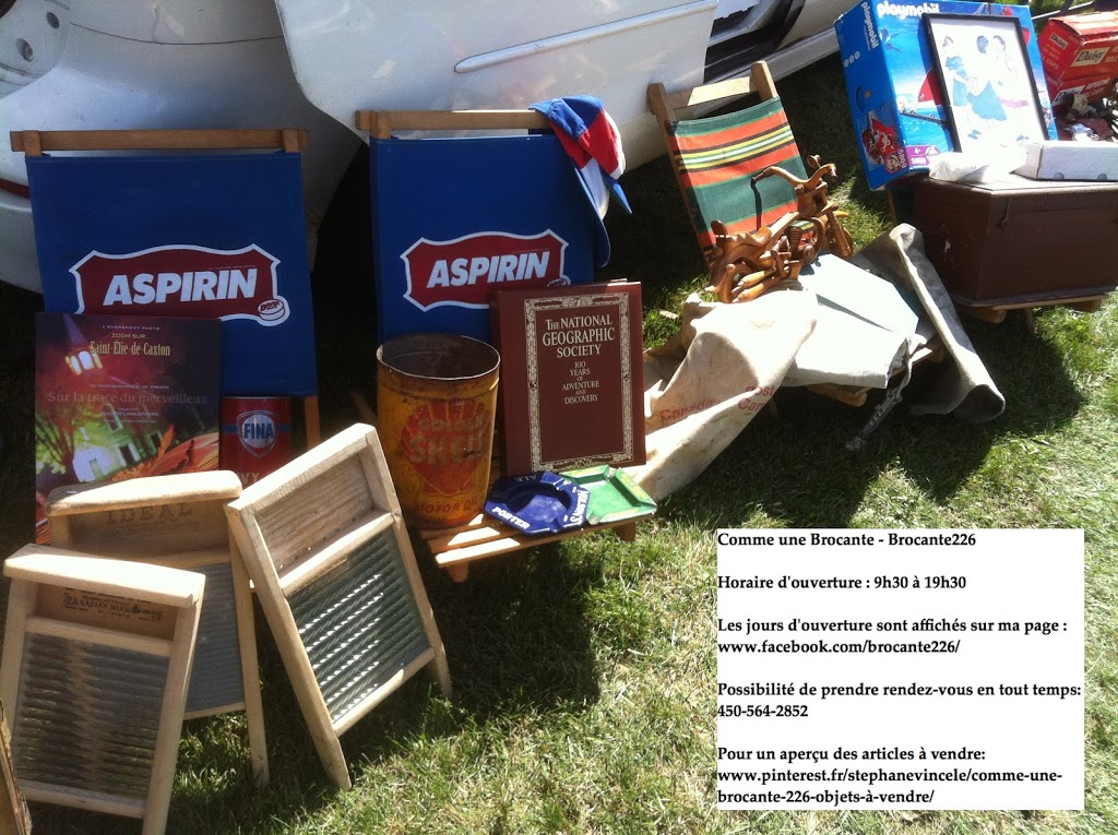 Comme une Brocante | 120 Rang Saint Antoine, Pierreville, QC J0G 1J0, Canada | Phone: (450) 564-2852
