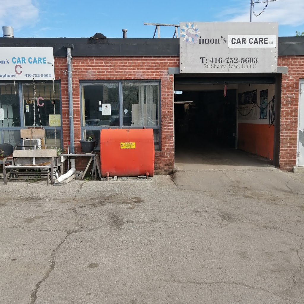 Simons Car Care Inc | 76 Sherry Rd, Scarborough, ON M1L 2J9, Canada | Phone: (416) 752-5603