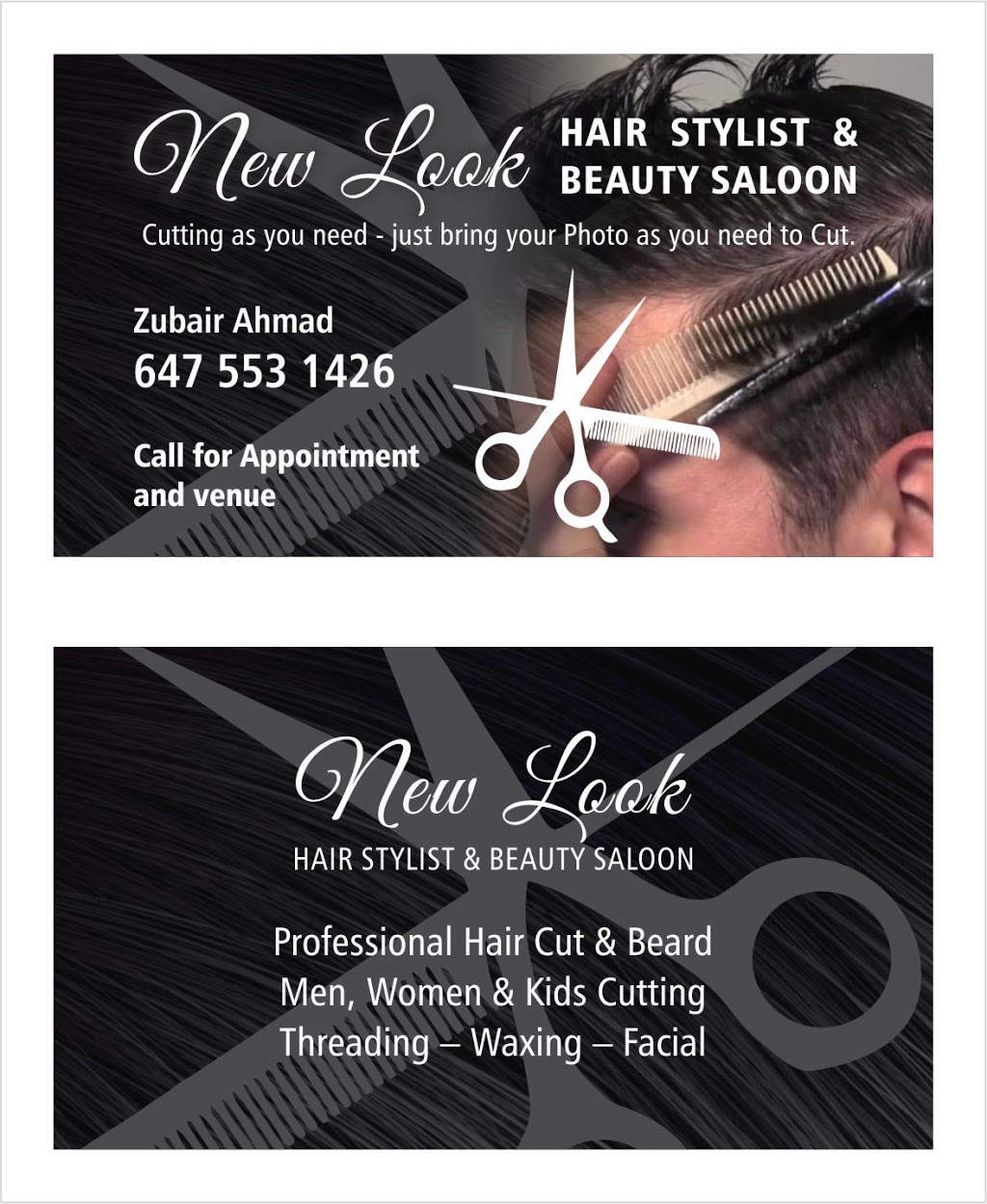 flyer, business card and website - 3001 Finch Ave W #812, North York, ON  M9M 3A9, Canada