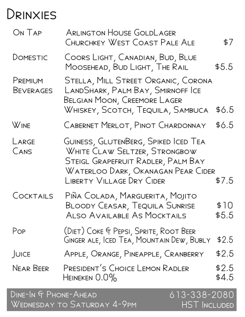 The Arlington Hostel & Pub | 32990 ON-62, Maynooth, ON K0L 2S0, Canada | Phone: (613) 338-2080