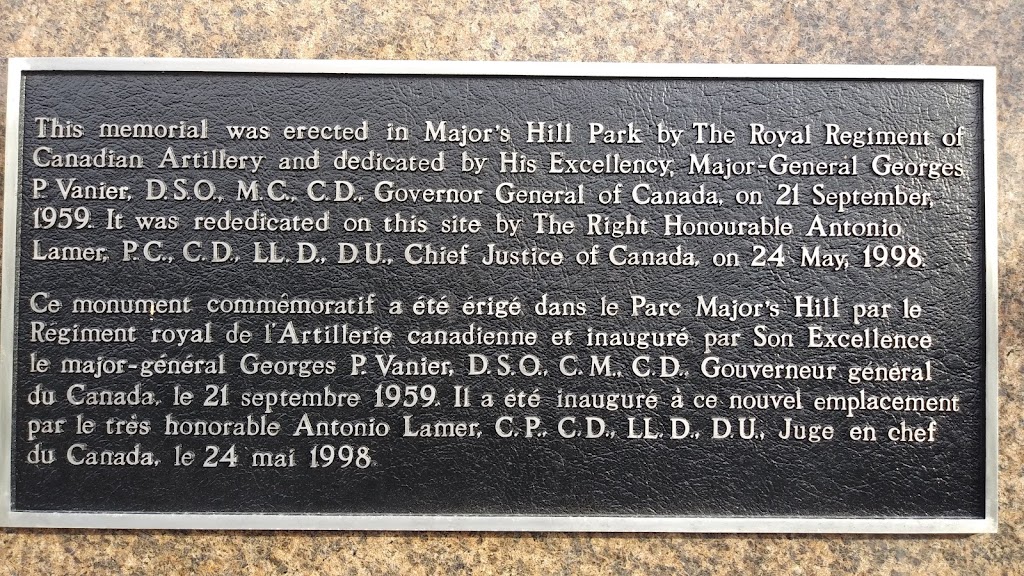 National Artillery Memorial | 90 Sussex Dr, Ottawa, ON K1N, Canada | Phone: (866) 522-2122
