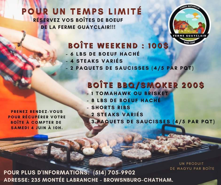 Ferme GuayClair | 235 Mnt la Branche, Brownsburg, QC J8G 2E5, Canada | Phone: (514) 705-9902