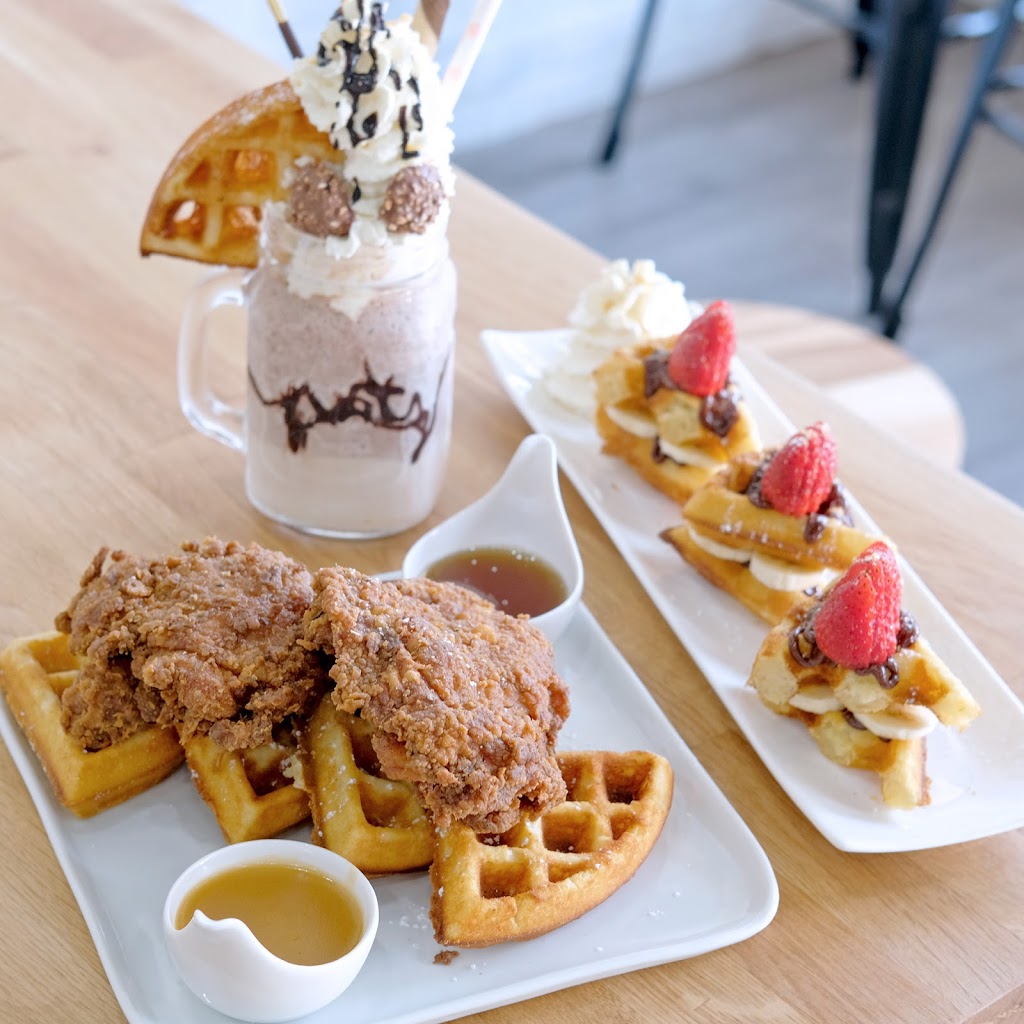 Off the Grid Waffle Cafe | 5943 Fraser St, Vancouver, BC V5W 2Z6, Canada | Phone: (604) 326-0708
