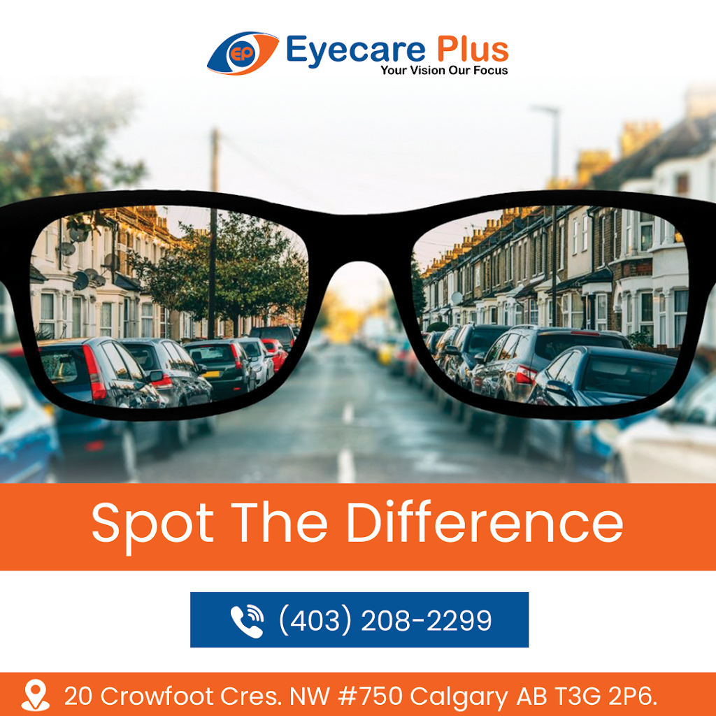 Eyecare Plus - Crowfoot Crescent | 20 Crowfoot Crescent NW #750, Calgary, AB T3G 2P6, Canada | Phone: (403) 208-2299